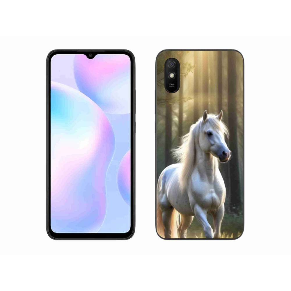 Gélový kryt mmCase na Xiaomi Redmi 9AT - biely kôň 3