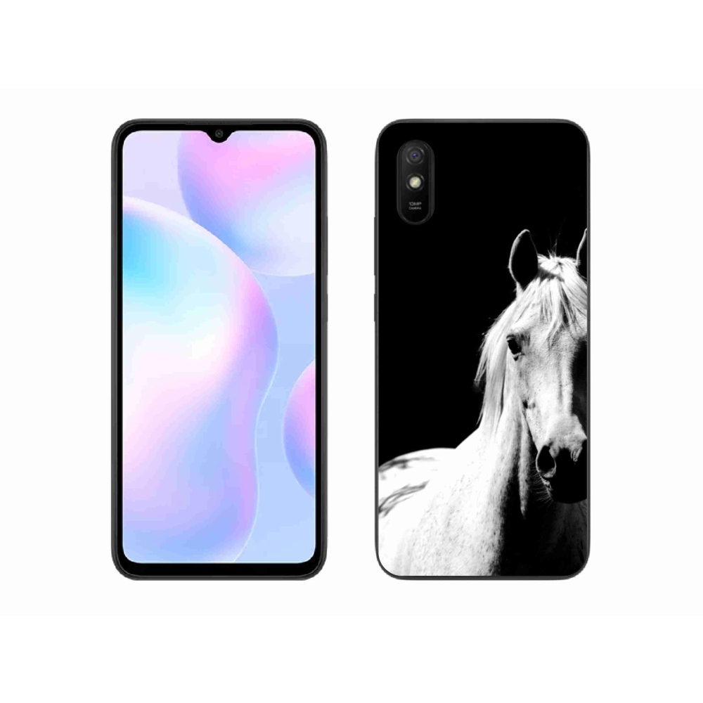 Gélový kryt mmCase na Xiaomi Redmi 9AT - biely kôň 5