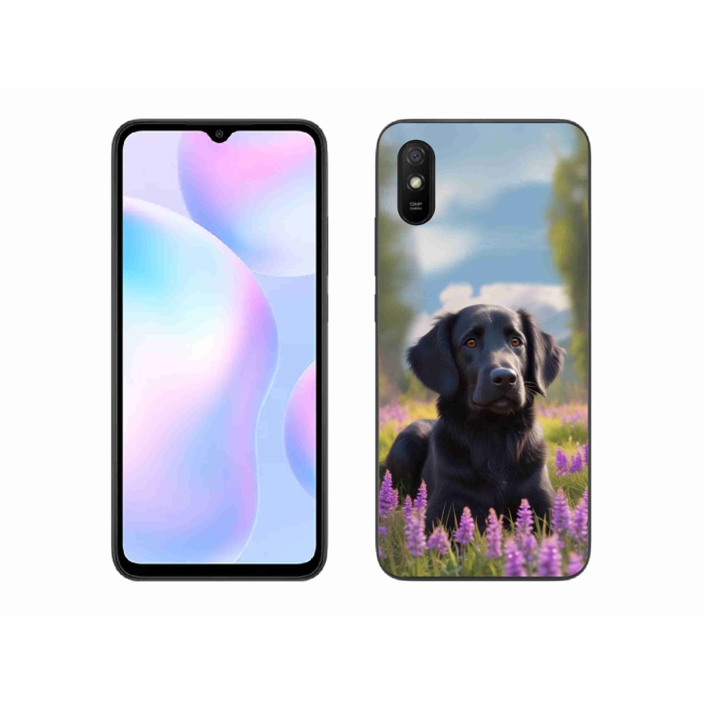 Gélový kryt mmCase na Xiaomi Redmi 9AT - elegantný čierny retriever