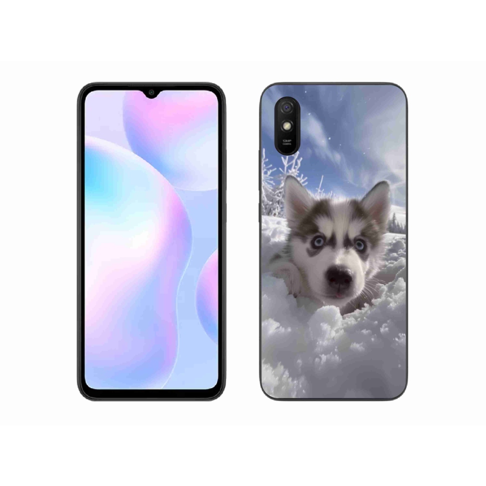 Gélový kryt mmCase na Xiaomi Redmi 9AT - husky v snehu