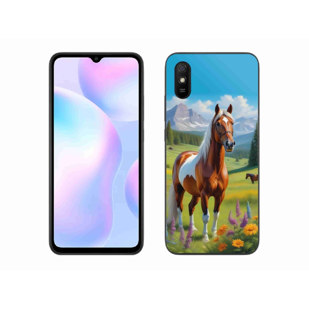 Gélový kryt mmCase na Xiaomi Redmi 9AT - kôň na lúke