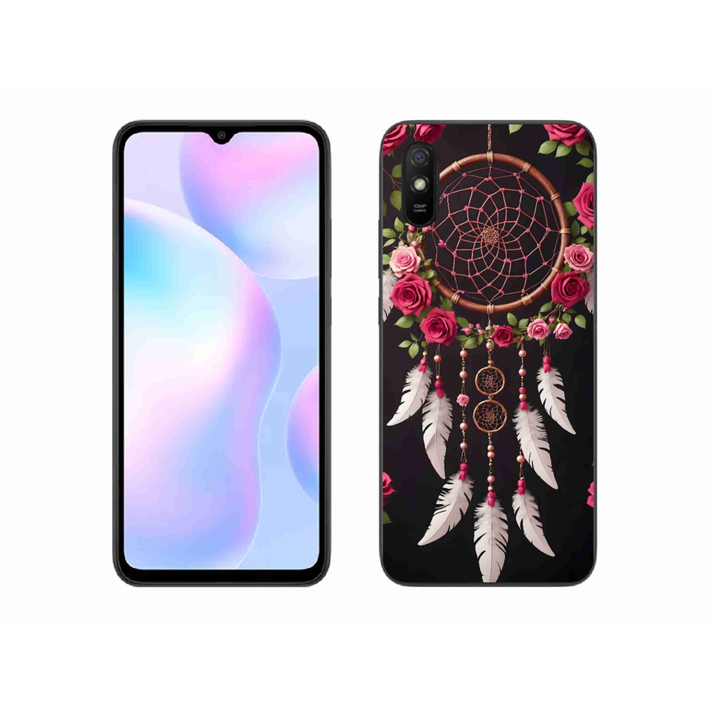 Gélový kryt mmCase na Xiaomi Redmi 9AT - lapač snov s ružami