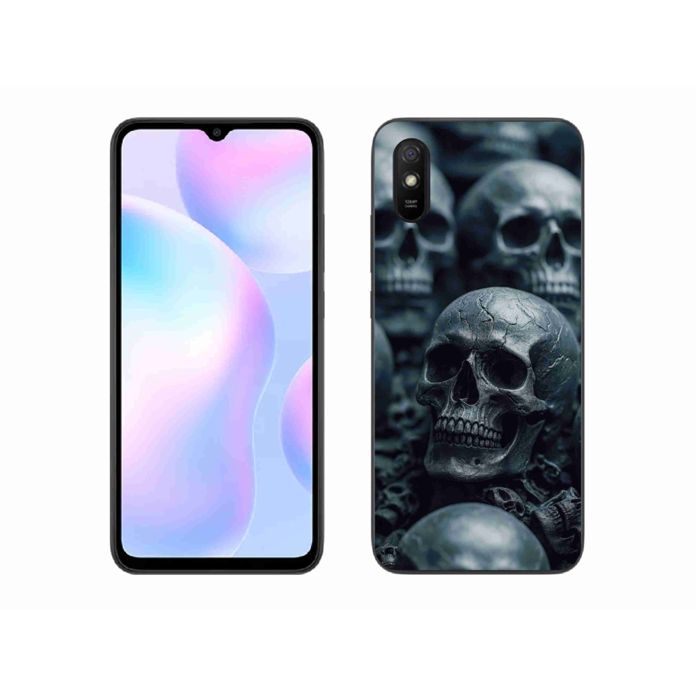 Gélový kryt mmCase na Xiaomi Redmi 9AT - lebka 2