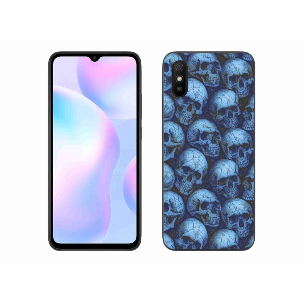 Gélový kryt mmCase na Xiaomi Redmi 9AT - lebky