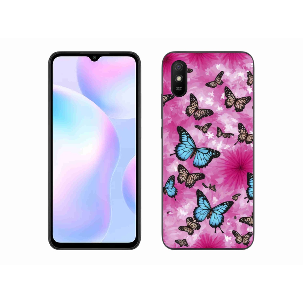 Gélový kryt mmCase na Xiaomi Redmi 9AT - motýlia záhrada
