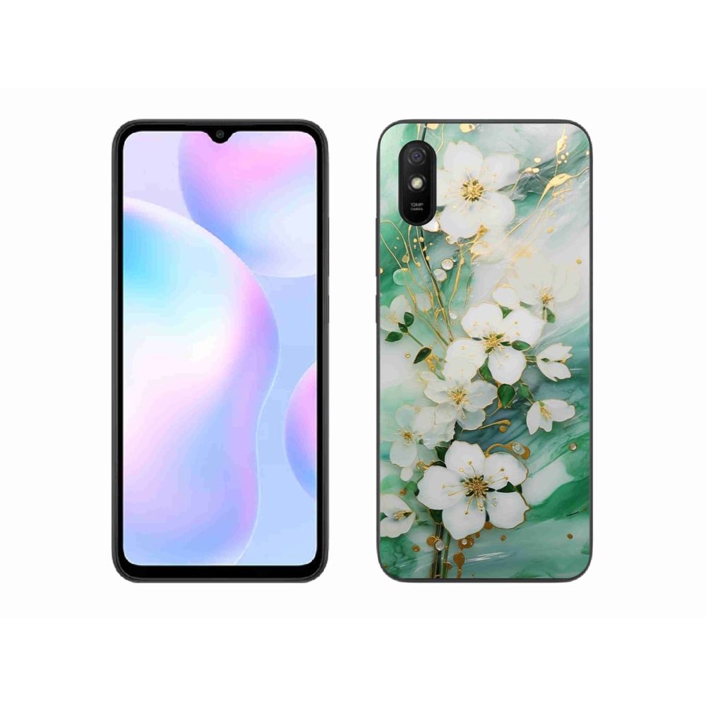 Gélový kryt mmCase na Xiaomi Redmi 9AT - nežné kvety