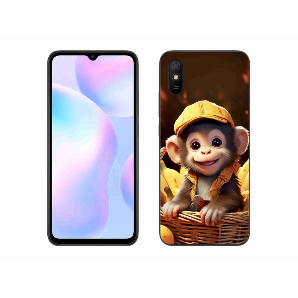 Gélový kryt mmCase na Xiaomi Redmi 9AT - opice v košíku