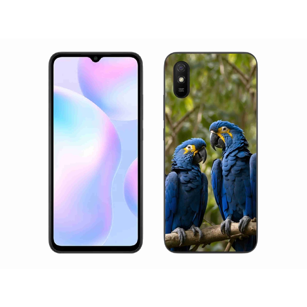 Gélový kryt mmCase na Xiaomi Redmi 9AT - papagájové duo