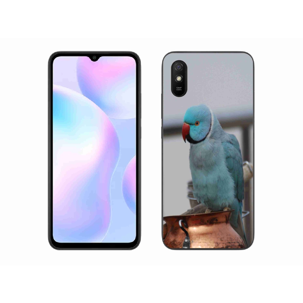 Gélový kryt mmCase na Xiaomi Redmi 9AT - papagáj Alexandr modrý