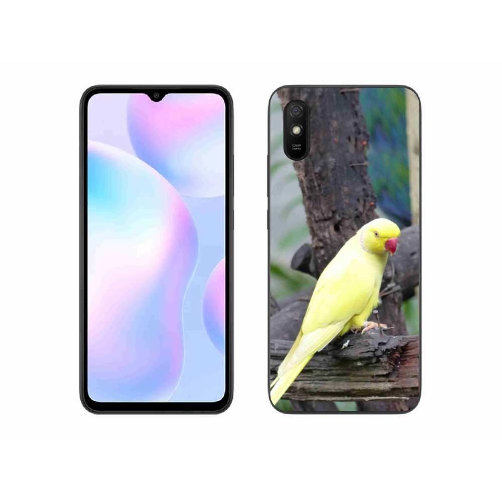 Gélový kryt mmCase na Xiaomi Redmi 9AT - papagáj alexander žltý