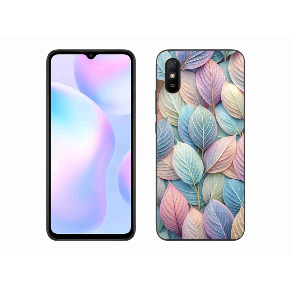 Gélový kryt mmCase na Xiaomi Redmi 9AT - pastelové listy