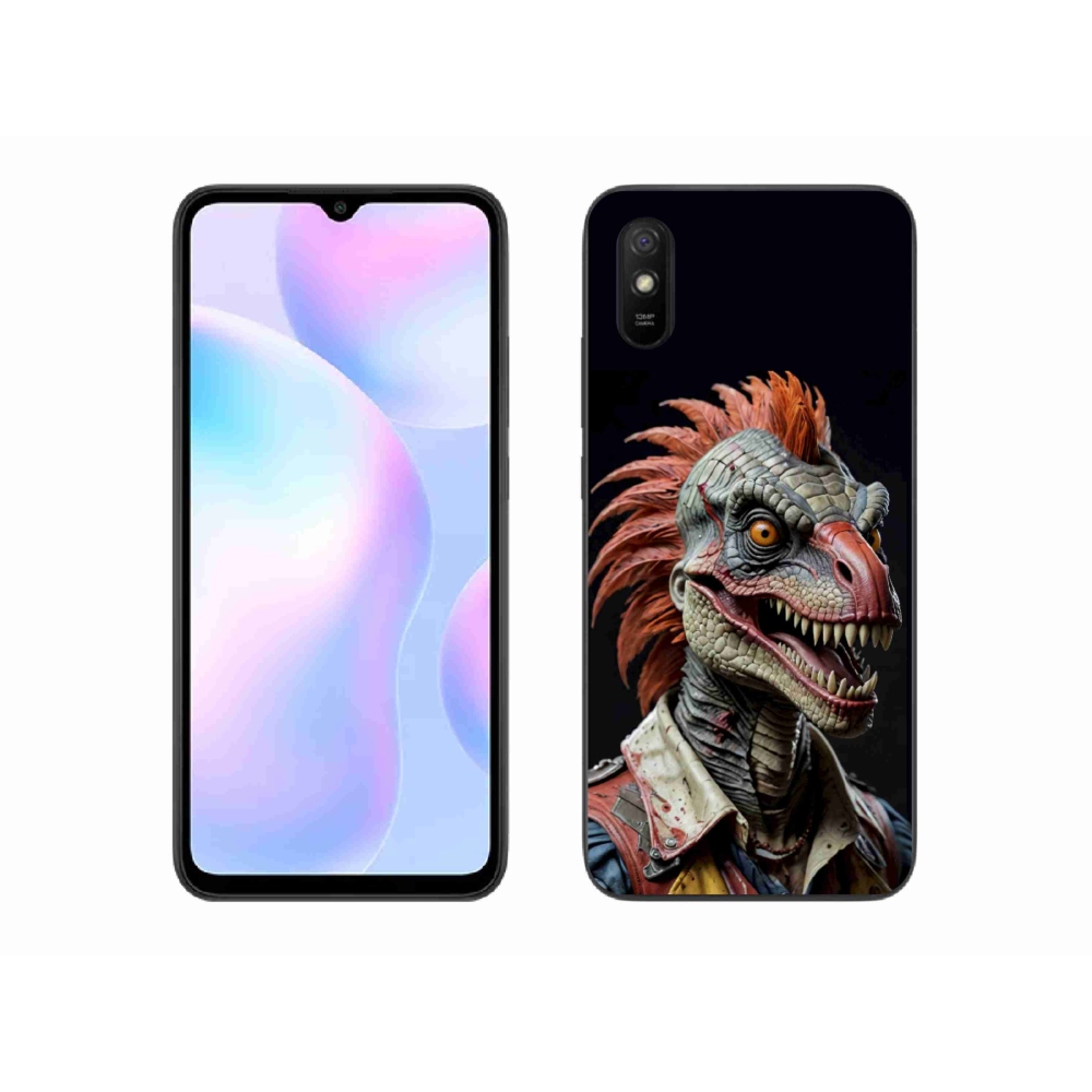Gélový kryt mmCase na Xiaomi Redmi 9AT - punk dinosaurus