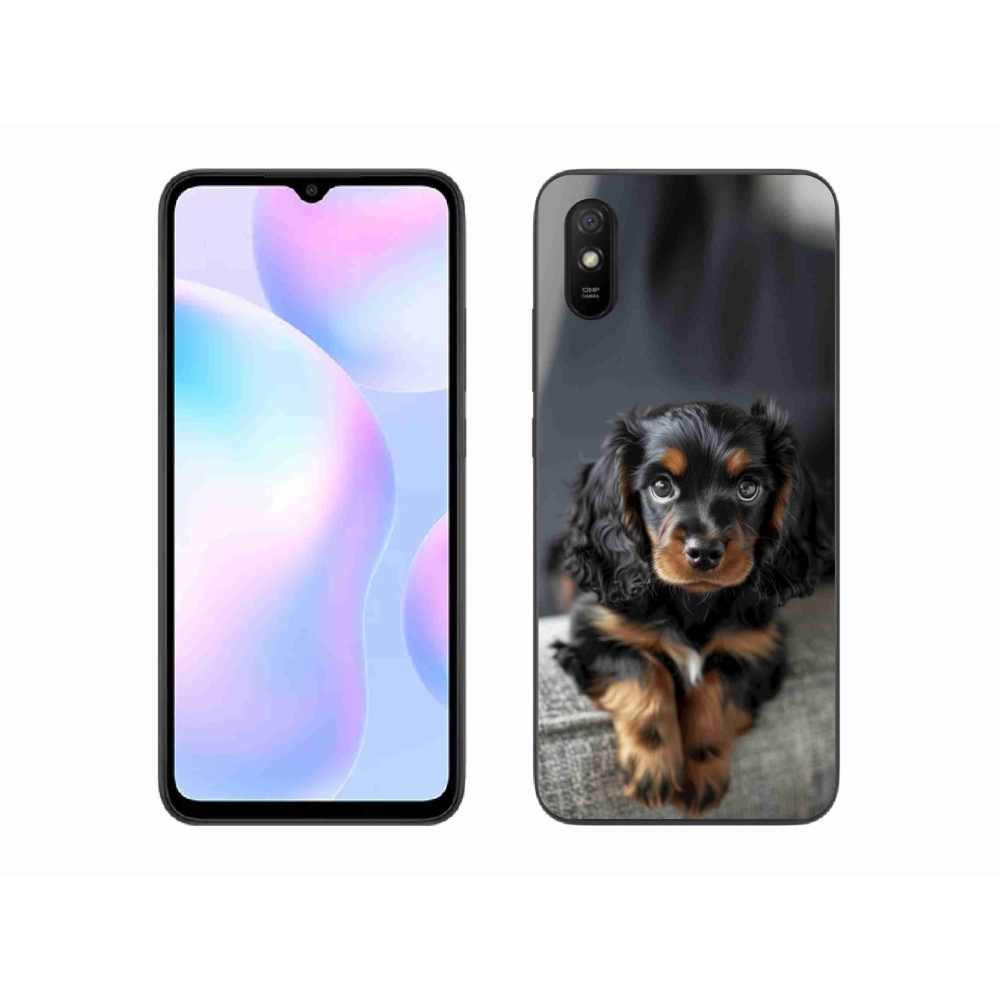 Gélový kryt mmCase na Xiaomi Redmi 9AT - roztomilý dlhosrstý jazvečík