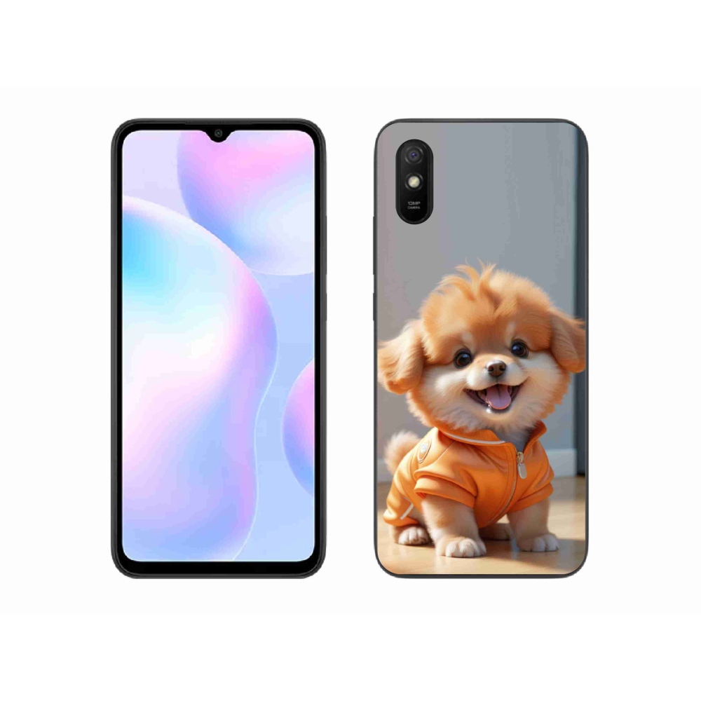 Gélový kryt mmCase na Xiaomi Redmi 9AT - roztomilý pomeranian v mikine