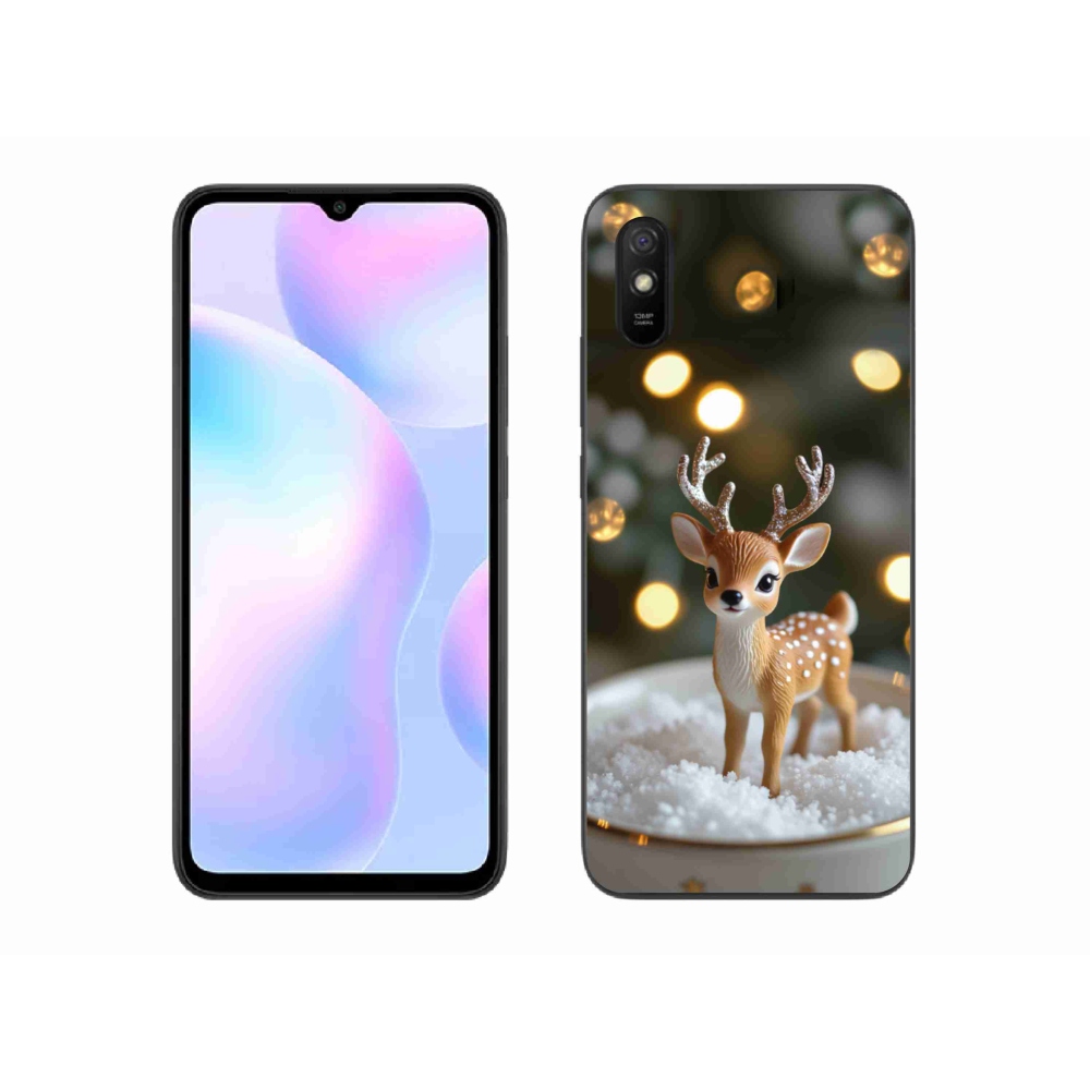 Gélový kryt mmCase na Xiaomi Redmi 9AT - roztomilý vianočný jeleň