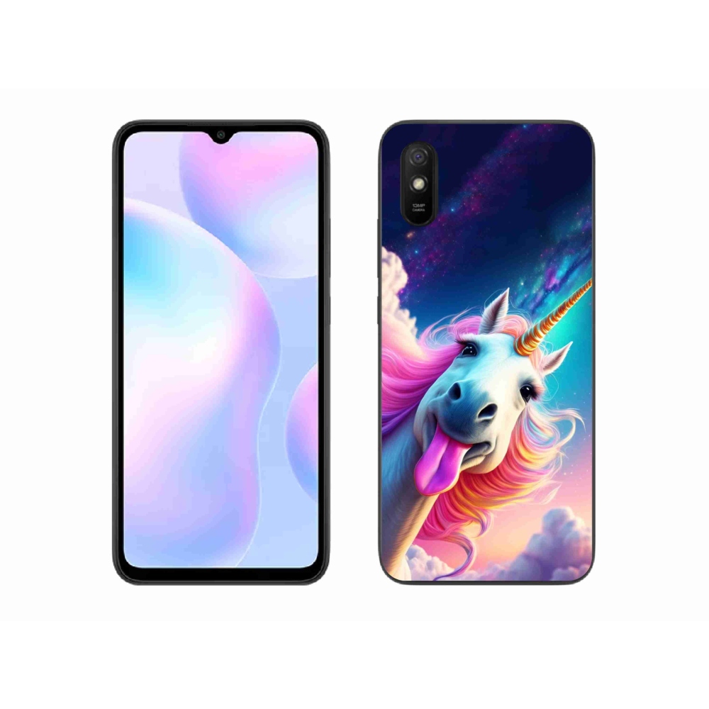 Gélový kryt mmCase na Xiaomi Redmi 9AT - šialený jednorožec