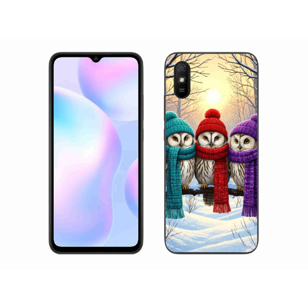 Gélový kryt mmCase na Xiaomi Redmi 9AT - soví priatelia