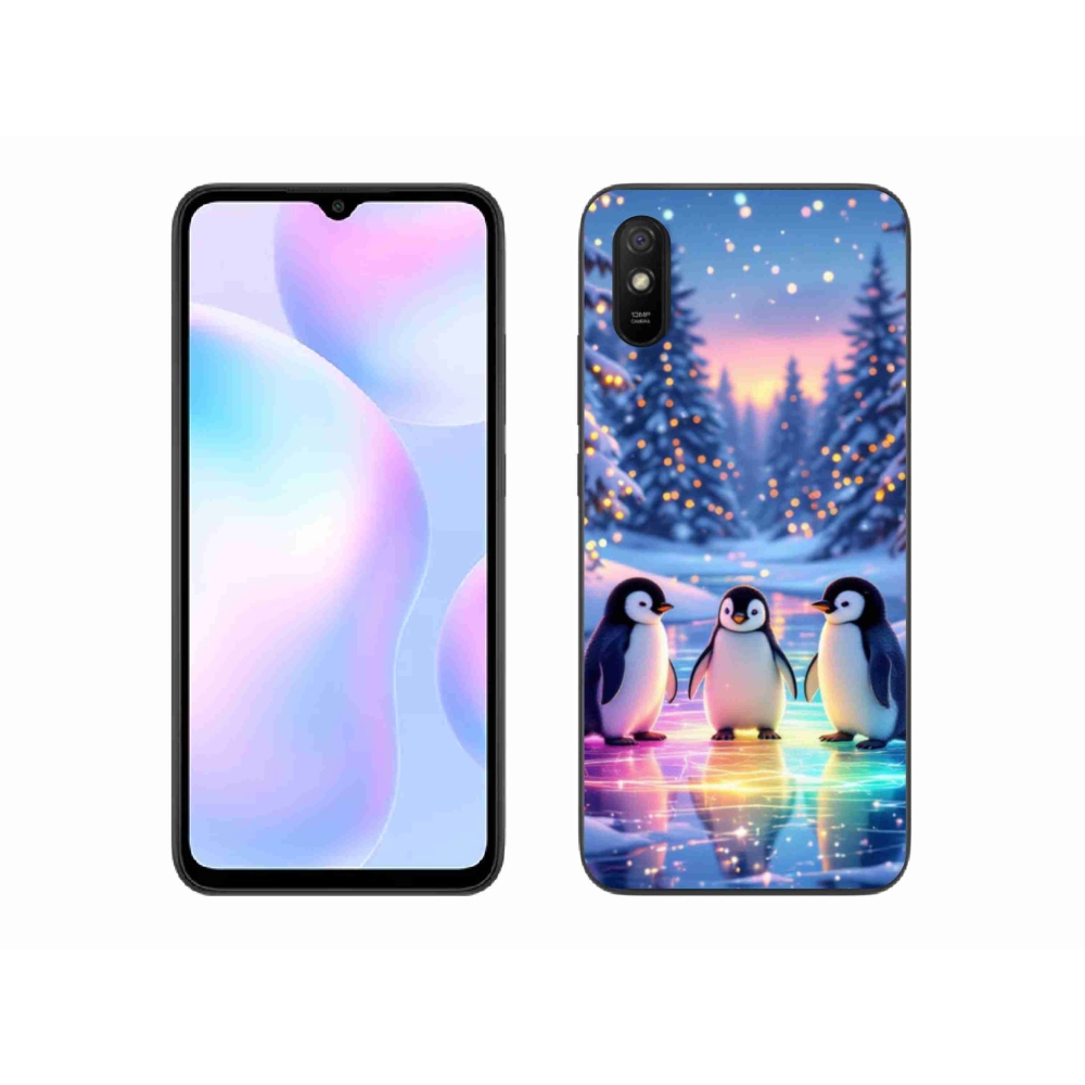 Gélový kryt mmCase na Xiaomi Redmi 9AT - tučniaky