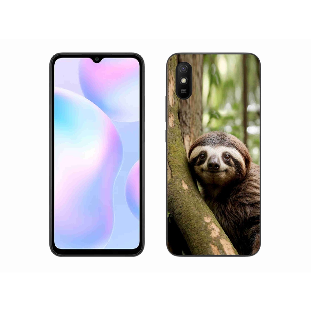 Gélový kryt mmCase na Xiaomi Redmi 9AT - usmievavý leňochod