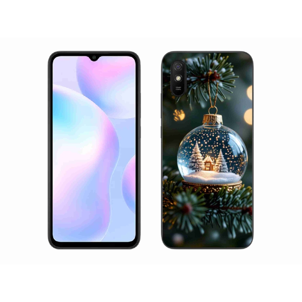 Gélový kryt mmCase na Xiaomi Redmi 9AT - vianočné gule 2