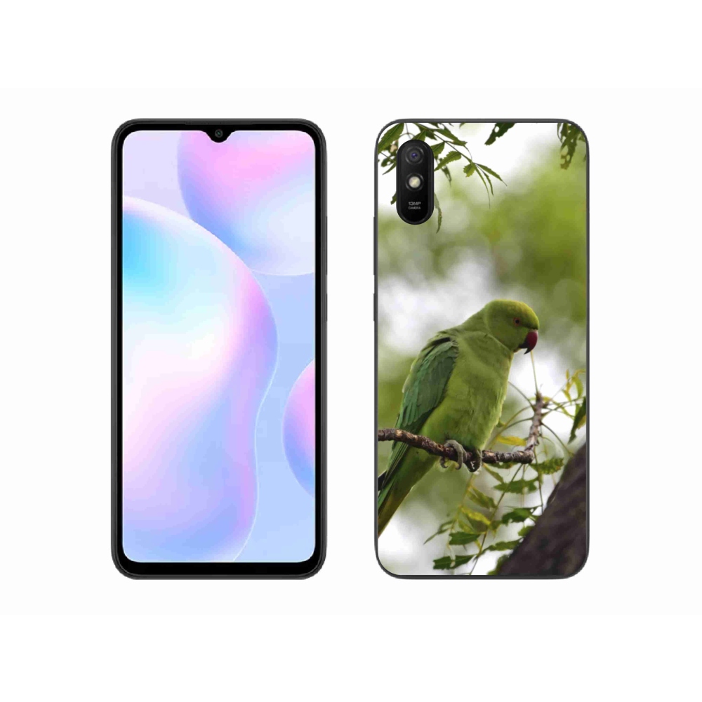 Gélový kryt mmCase na Xiaomi Redmi 9AT - zelený papagáj