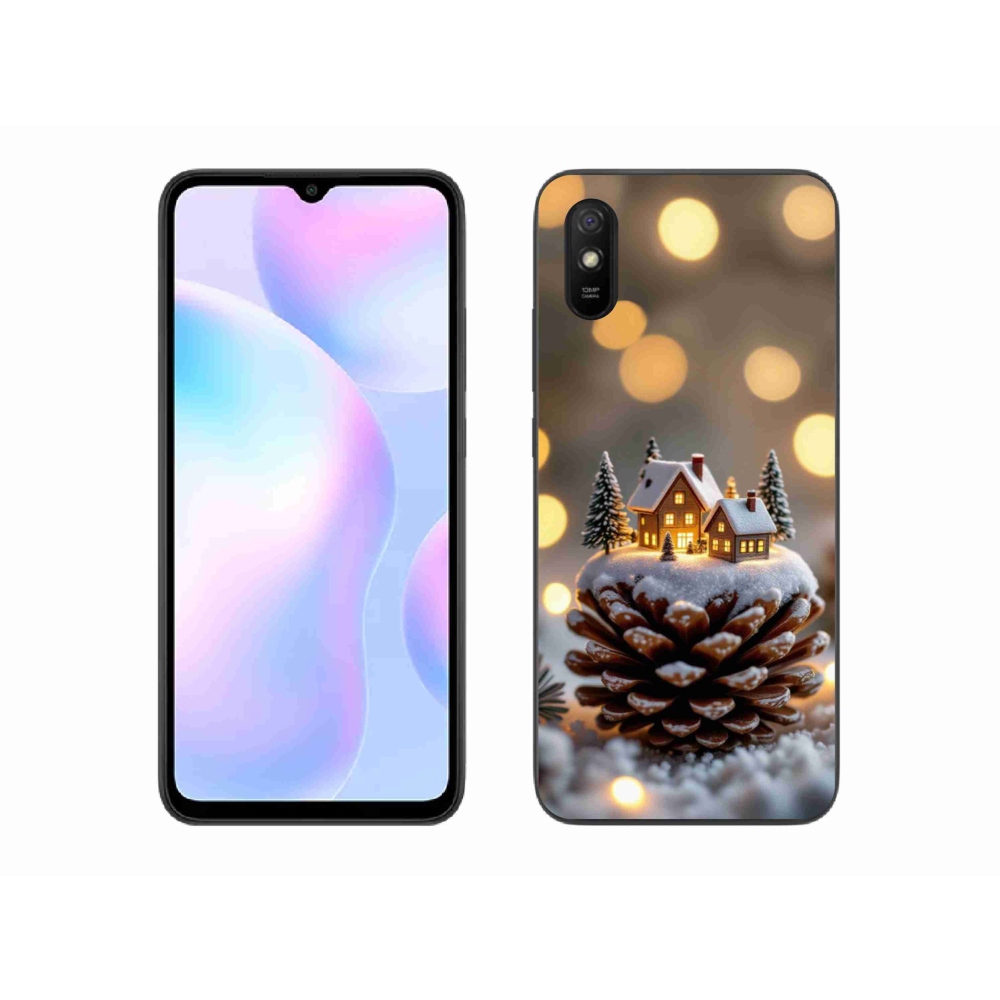 Gélový kryt mmCase na Xiaomi Redmi 9AT - zimná dedinka