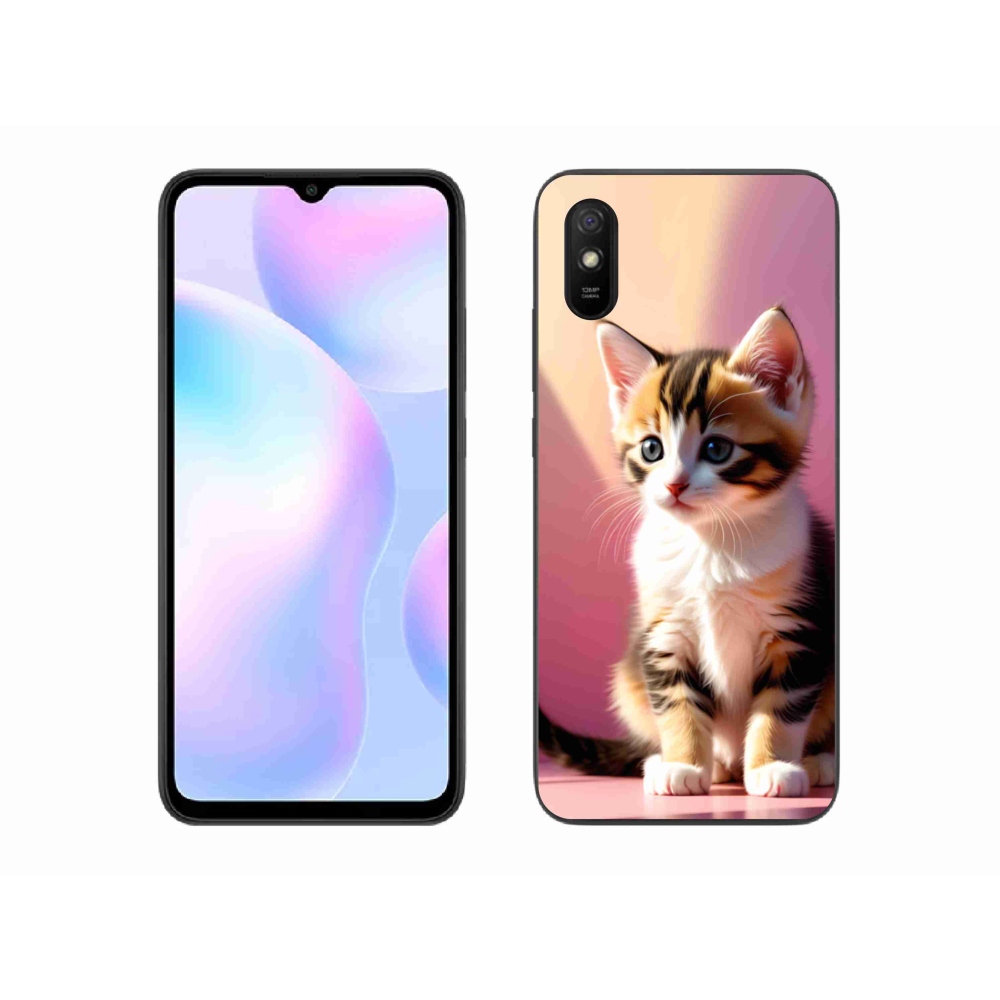 Gélový kryt mmCase na Xiaomi Redmi 9AT - zvedavé mačiatko 2