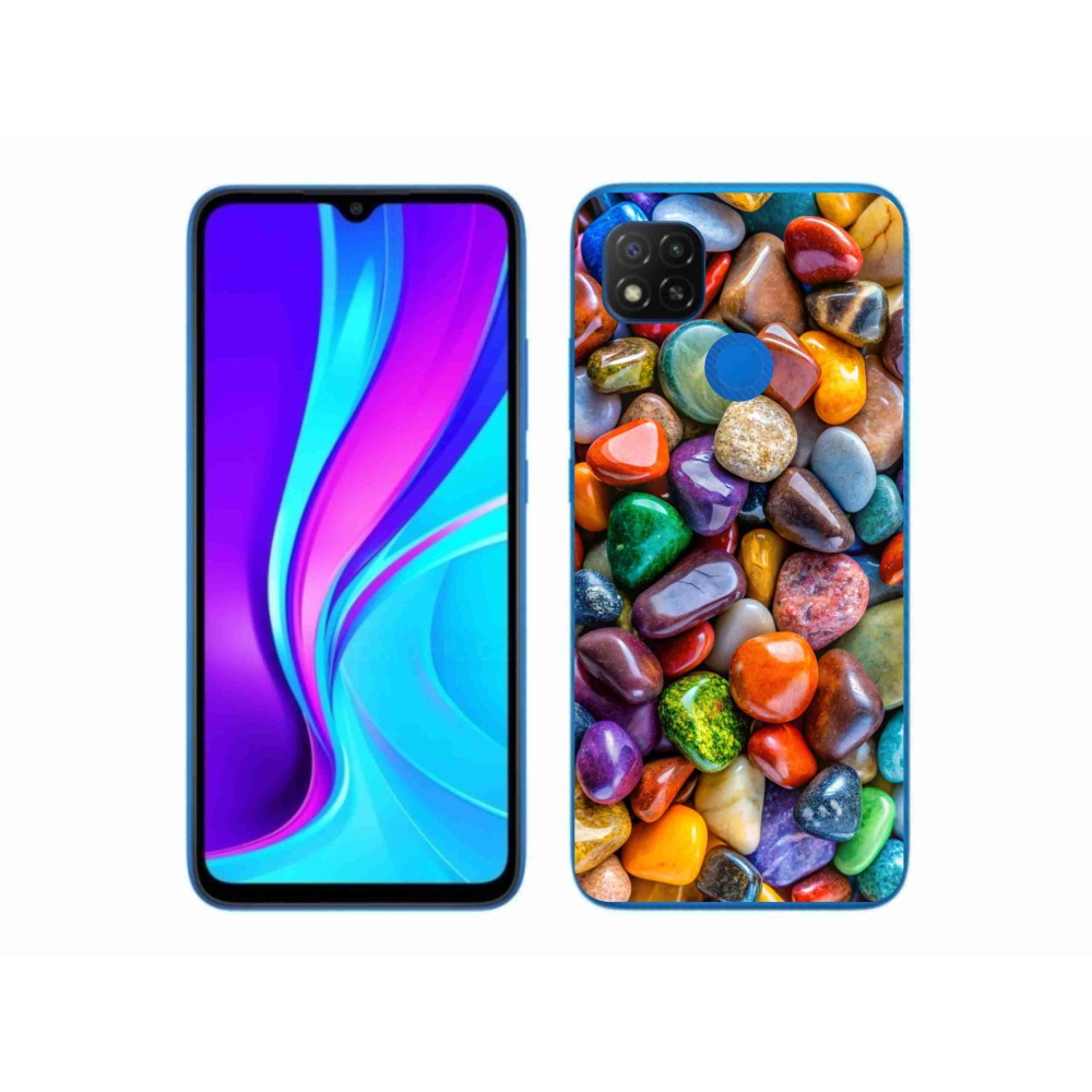 Gélový kryt mmCase na Xiaomi Redmi 9C - farebné kamienky