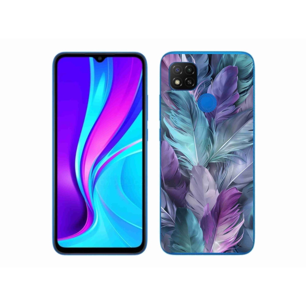 Gélový kryt mmCase na Xiaomi Redmi 9C - farebné perie 2