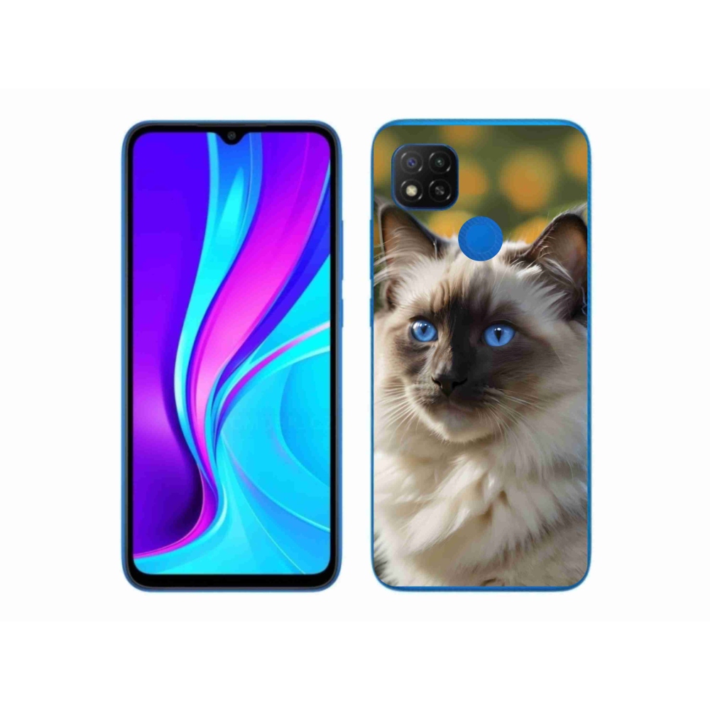 Gélový kryt mmCase na Xiaomi Redmi 9C - biely ragdoll
