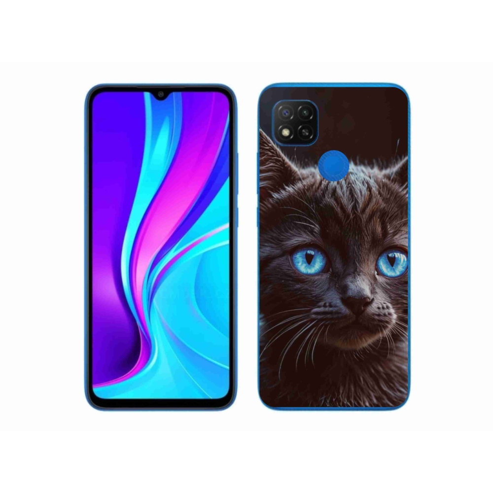 Gélový kryt mmCase na Xiaomi Redmi 9C - čierne mačiatko 2