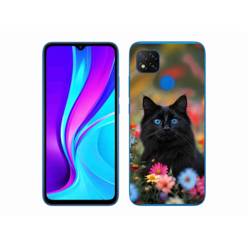 Gélový kryt mmCase na Xiaomi Redmi 9C - čierne mačiatko 4