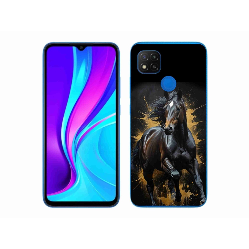 Gélový kryt mmCase na Xiaomi Redmi 9C - elegantný čierny žrebec