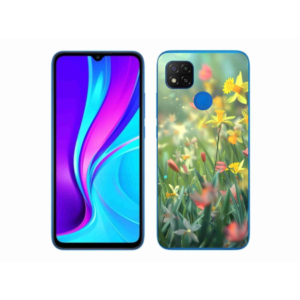 Gélový kryt mmCase na Xiaomi Redmi 9C - jarné kvety