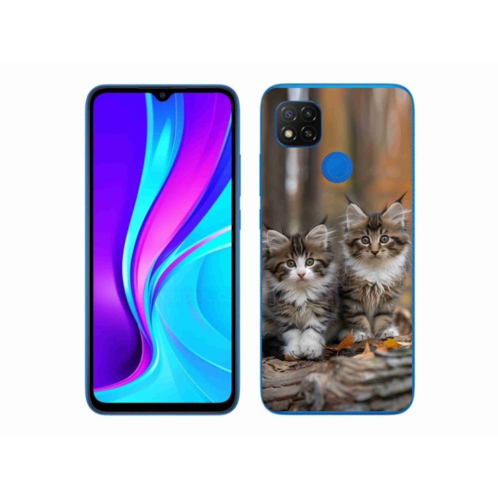 Gélový kryt mmCase na Xiaomi Redmi 9C - mačacie duo 3