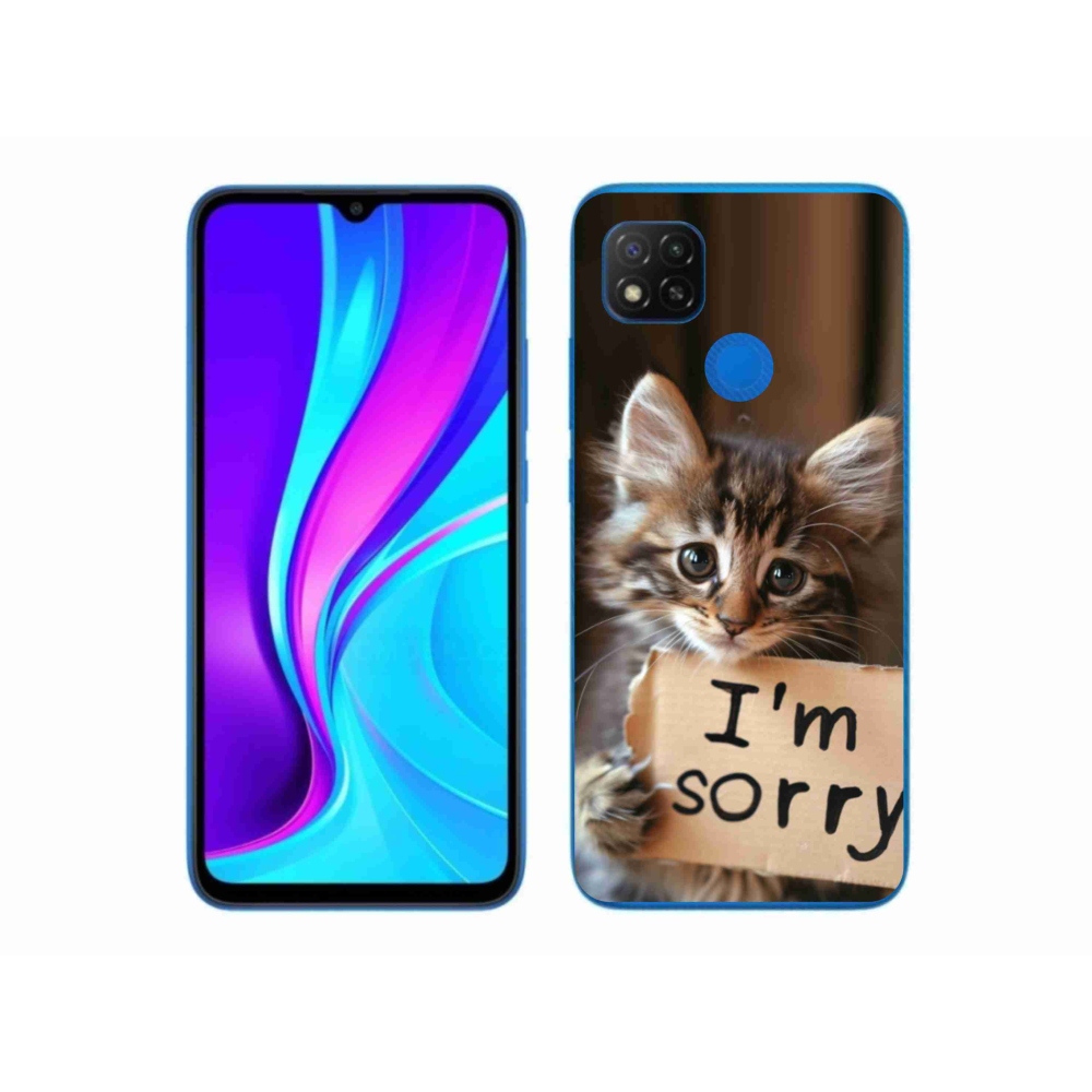 Gélový kryt mmCase na Xiaomi Redmi 9C - mačacie ospravedlnenie