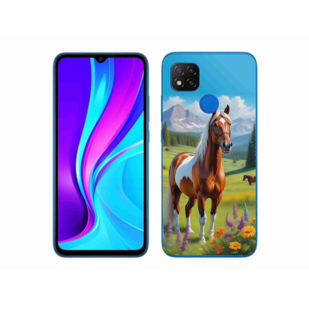 Gélový kryt mmCase na Xiaomi Redmi 9C - kôň na lúke