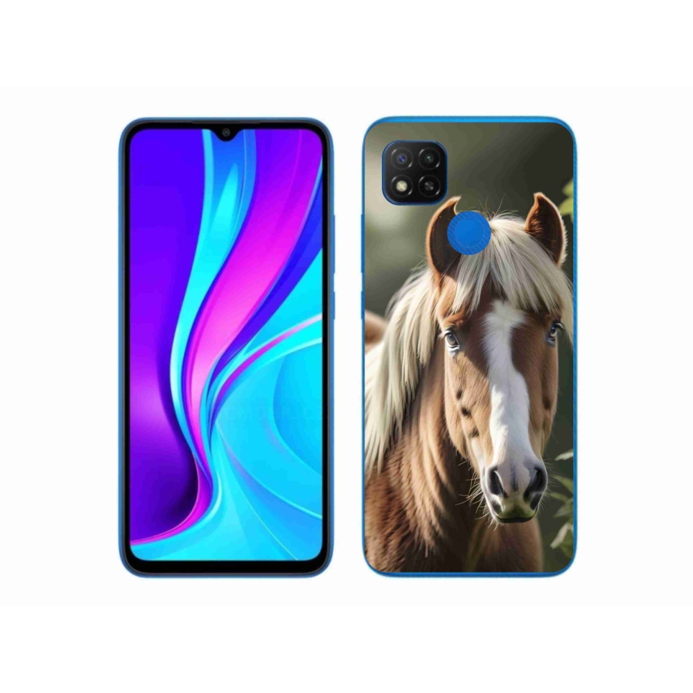 Gélový kryt mmCase na Xiaomi Redmi 9C - kôň so svetlou hrivou