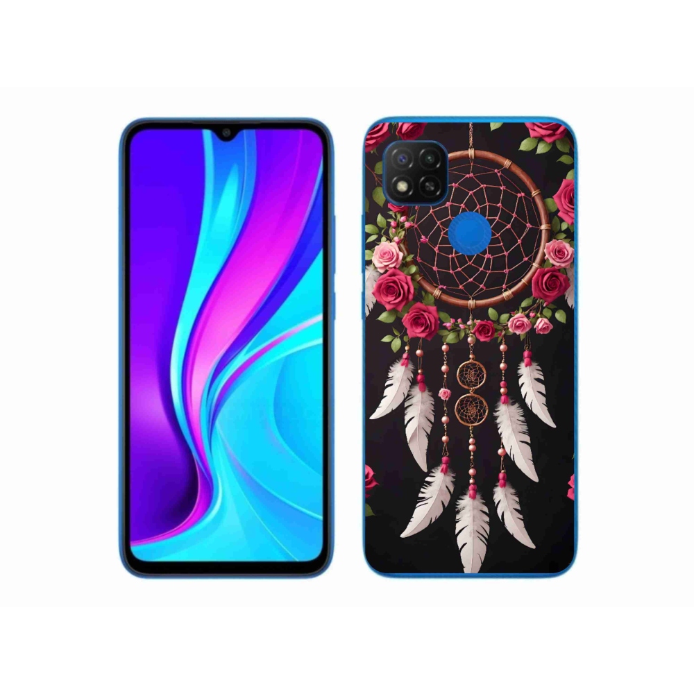 Gélový kryt mmCase na Xiaomi Redmi 9C - lapač snov s ružami