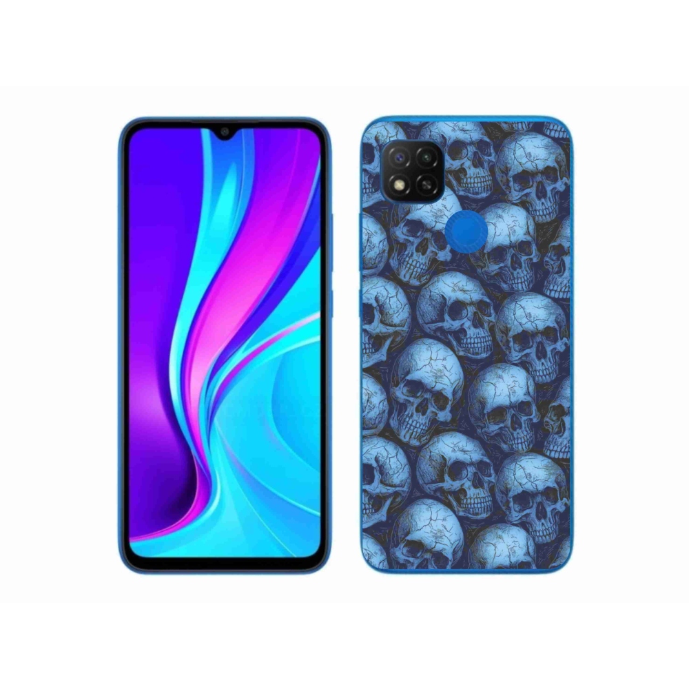 Gélový kryt mmCase na Xiaomi Redmi 9C - lebky