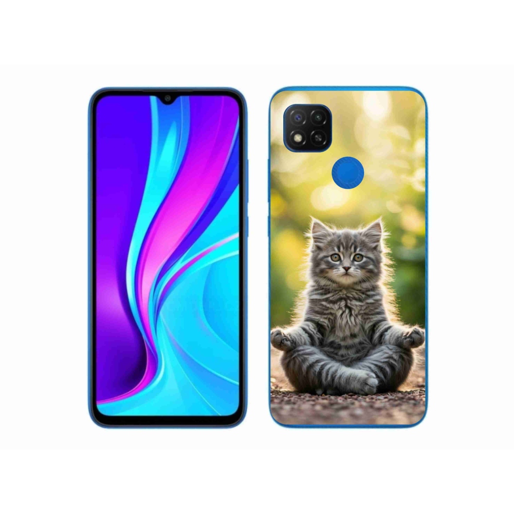 Gélový kryt mmCase na Xiaomi Redmi 9C - meditujúce mačiatko