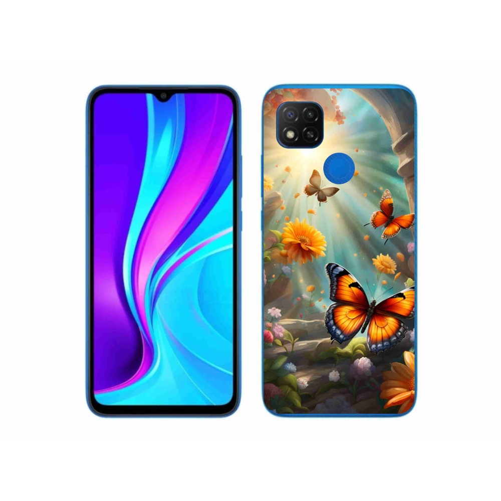 Gélový kryt mmCase na Xiaomi Redmi 9C - motýlia záhrada 2