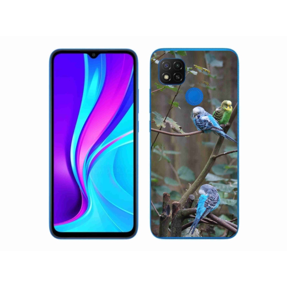Gélový kryt mmCase na Xiaomi Redmi 9C - papagáje na vetve