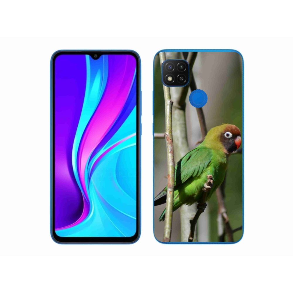 Gélový kryt mmCase na Xiaomi Redmi 9C - papagáj agapornis