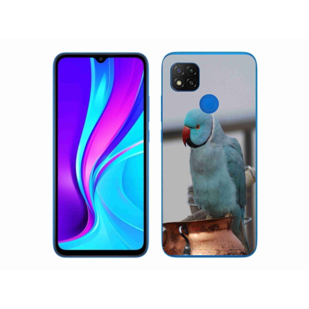 Gélový kryt mmCase na Xiaomi Redmi 9C - papagáj alexander modrý