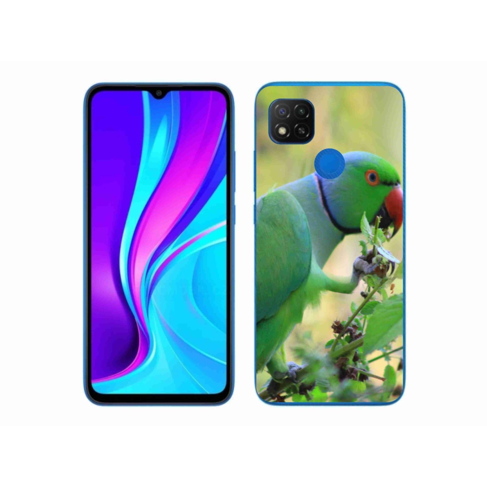 Gélový kryt mmCase na Xiaomi Redmi 9C - papagáj Alexandr