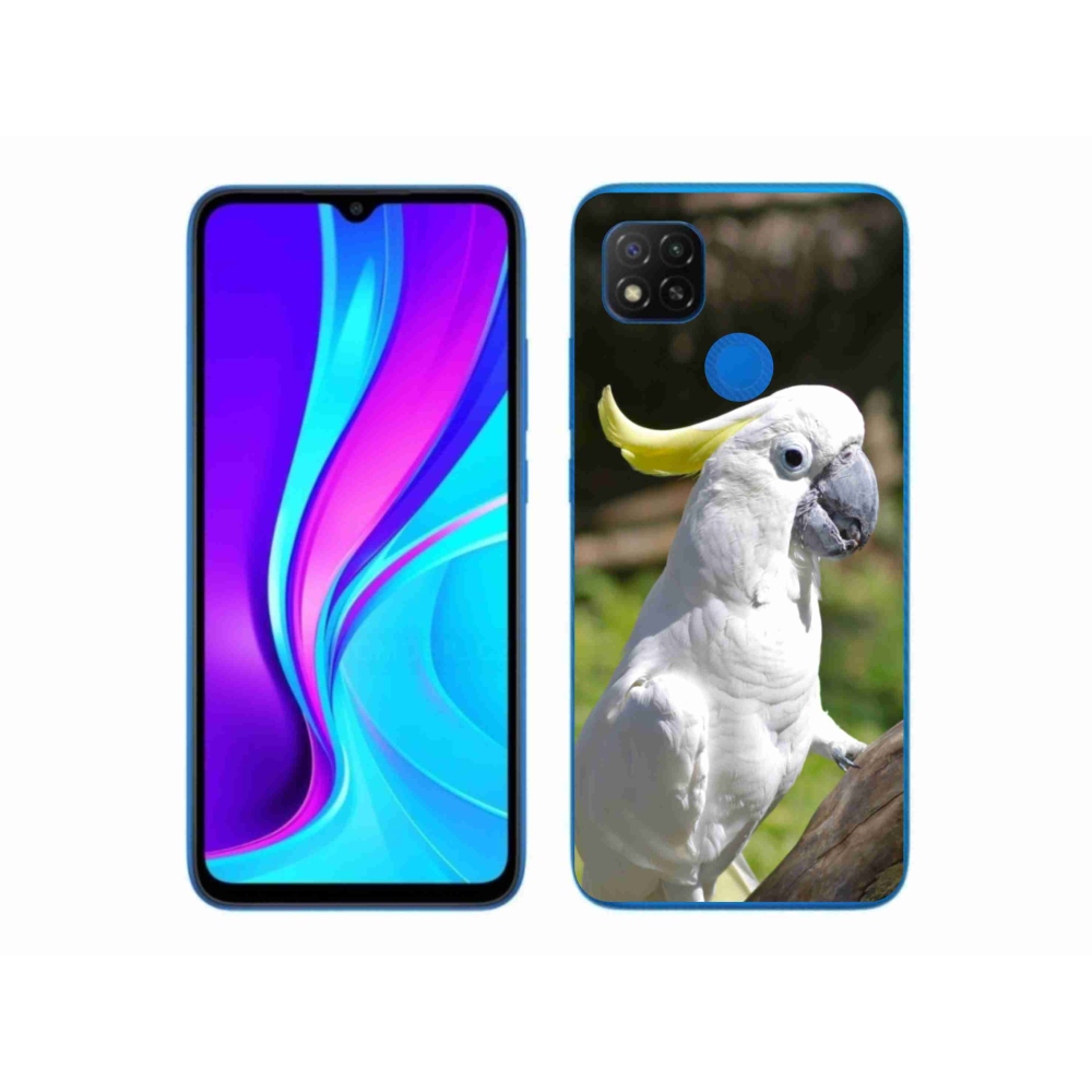 Gélový kryt mmCase na Xiaomi Redmi 9C - papagáj kakadu 2