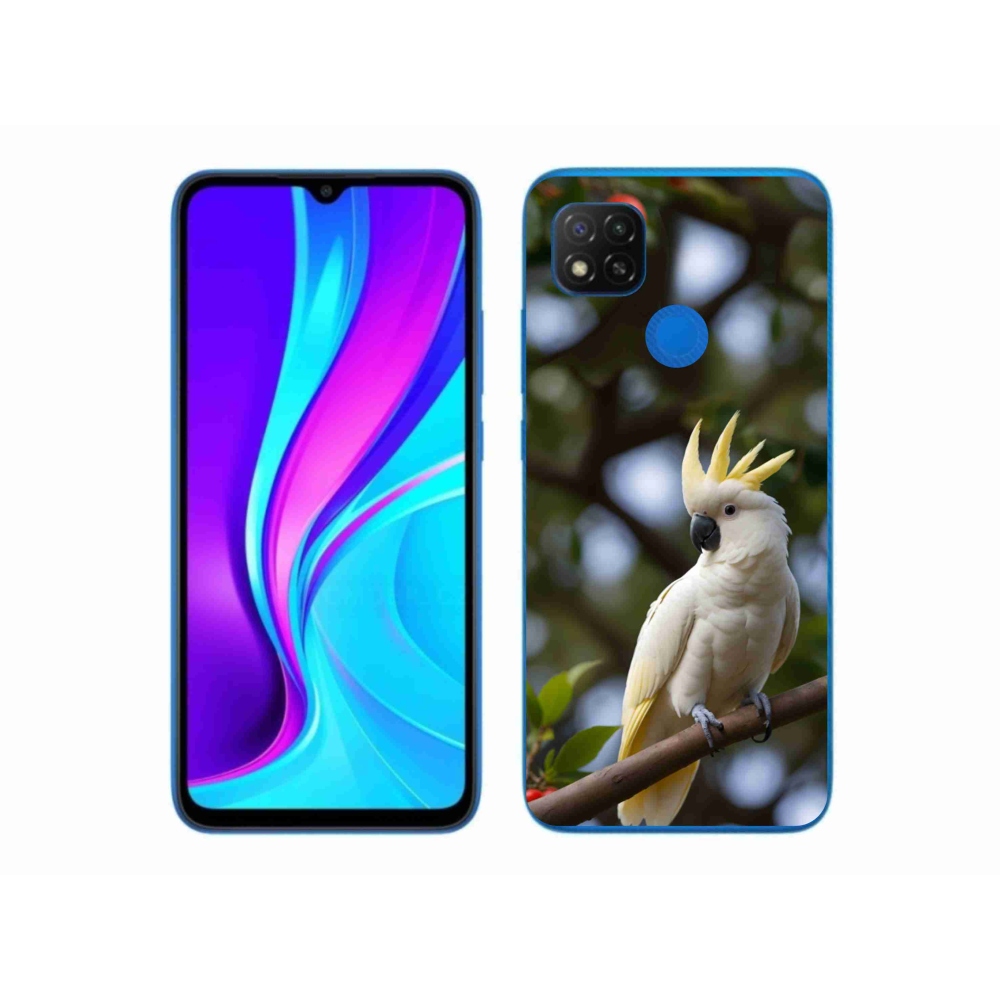 Gélový kryt mmCase na Xiaomi Redmi 9C - papagáj kakadu 3