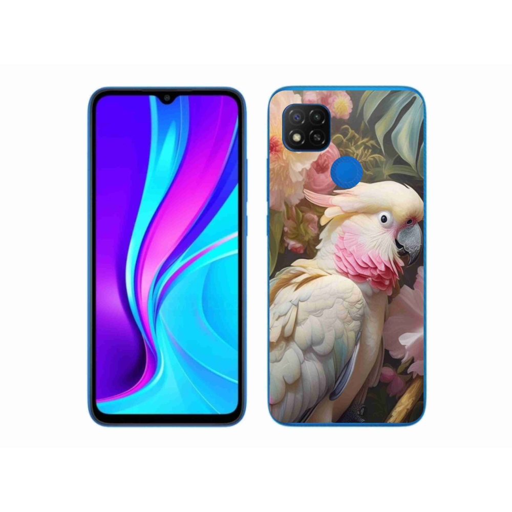 Gélový kryt mmCase na Xiaomi Redmi 9C - papagáj kakadu ružový 2