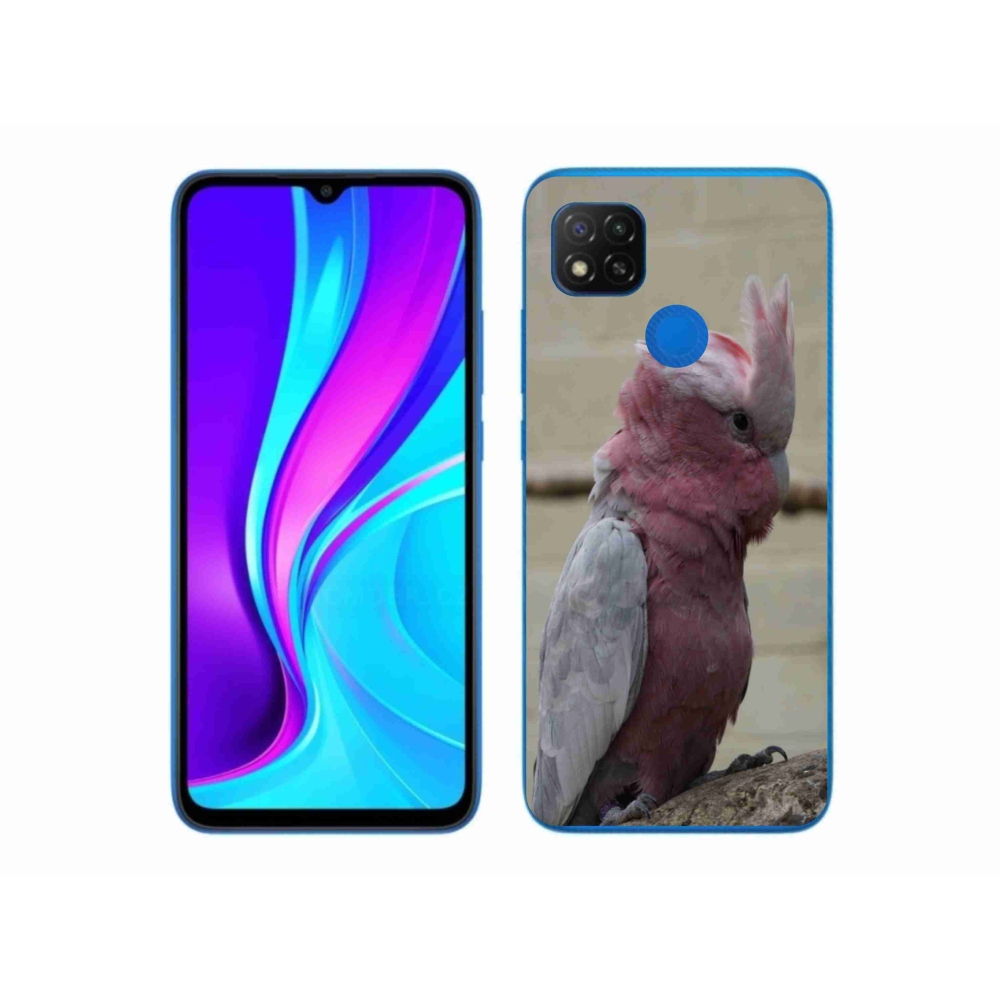 Gélový kryt mmCase na Xiaomi Redmi 9C - papagáj kakadu ružový